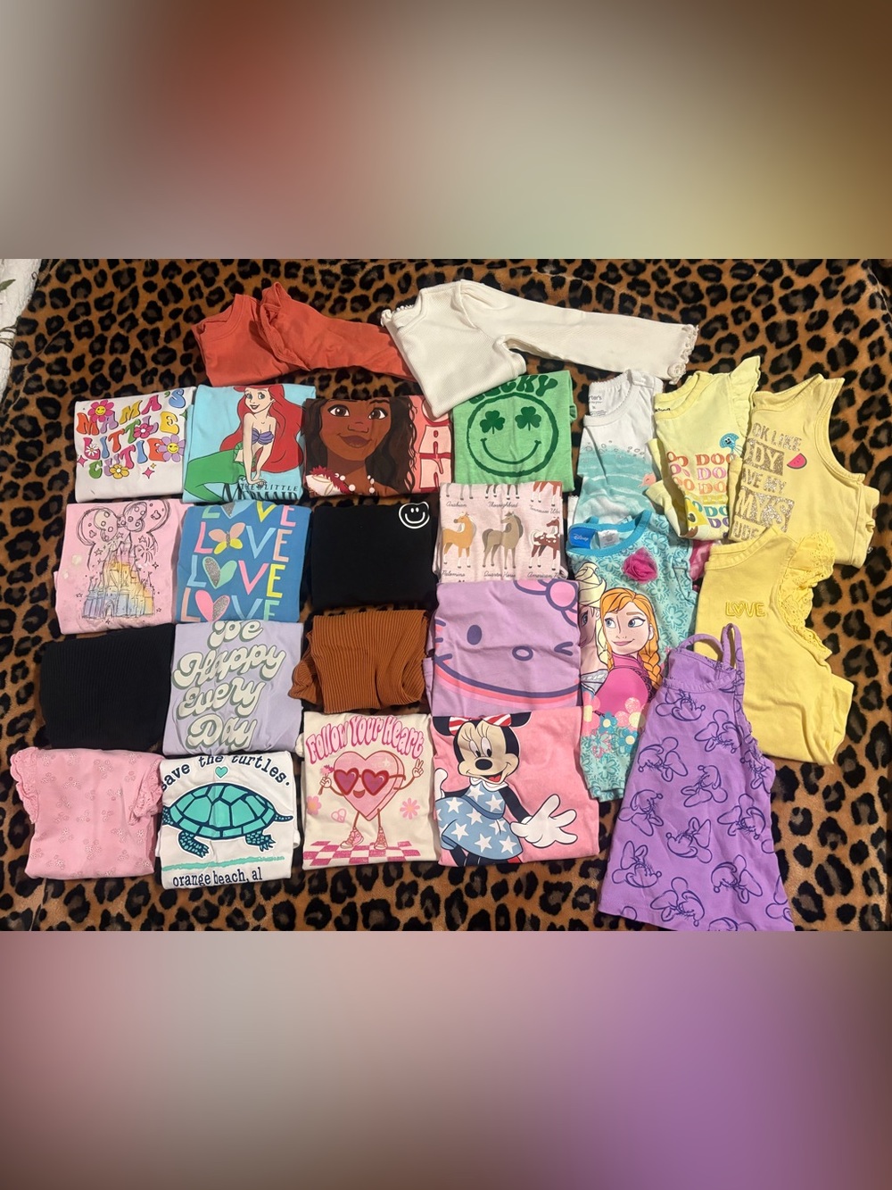 Huge Bundle Lot of 24 Toddler Girl Shirts All Seasons 3T